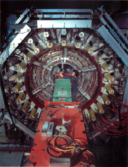 That's me working around the SPEAR beampipe in 1973.